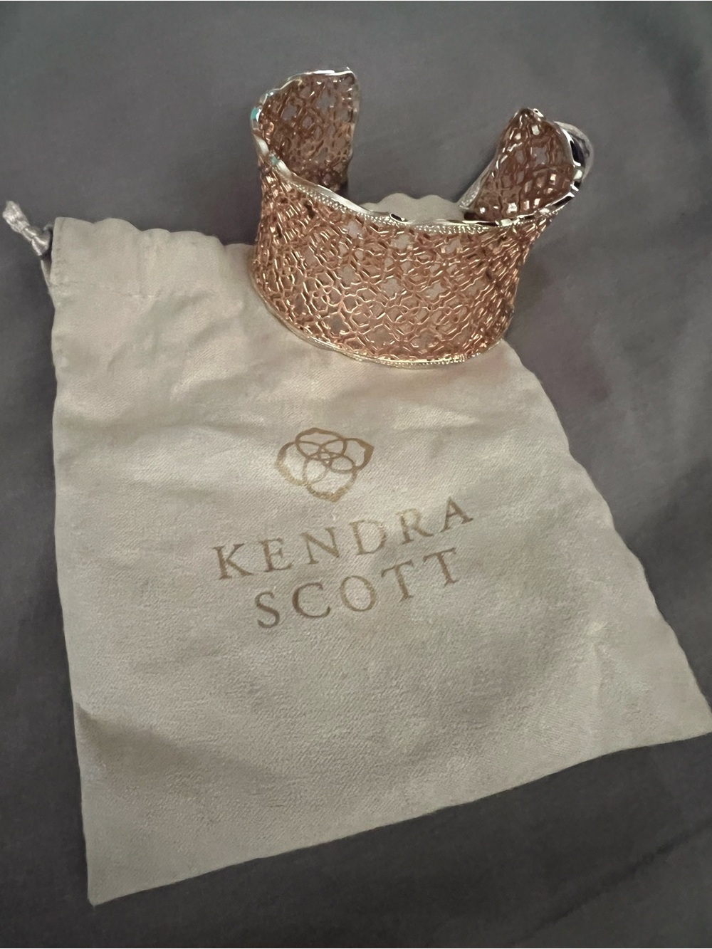 Kendra Scott Candice Rose Gold Gold Cuff Bracelet